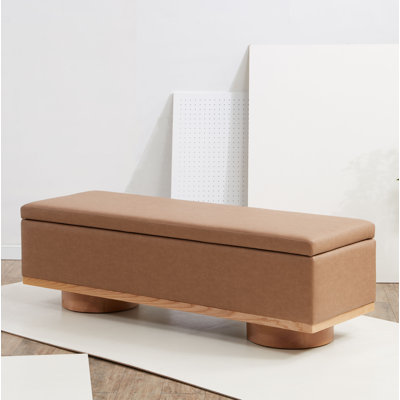 Banc de rangement rabattable