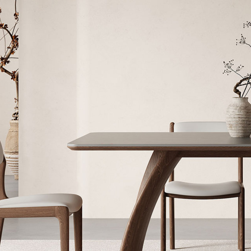 Table rétro vintage avec simplicité moderne, H 29,5 po x L 55,1 po x l 31,5 po