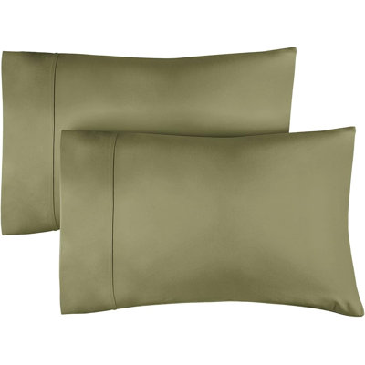 100% Cotton Pillowcase Set, 400 Thread Count Hotel Luxury Pillowcases, Soft & Breathable, Set of 2