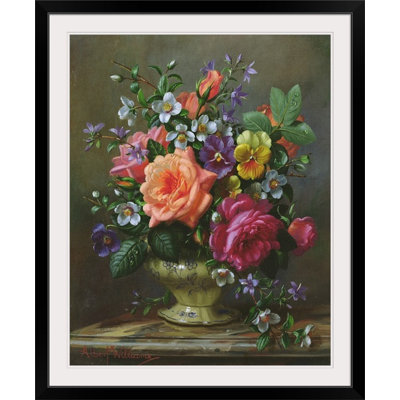 «Alexica Roses and Pansies» par Albert Williams, reproduction d'art