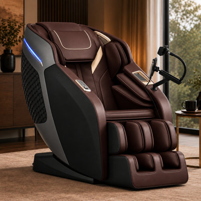 4D Full Body Massage Chair with 𝘿𝙚𝙙𝙞𝙘𝙖𝙩𝙚𝙙 𝘾𝙖𝙡𝙛 𝙆𝙣𝙚𝙖𝙙𝙞𝙣𝙜 & Foot Rollers,  57" SL Track Zero Gravity Shiatsu Recliner with AI Body Scan, Full Body Air Compression, Waist & Leg Heat, 18 Auto Modes & 6 Massage Techniques,Voice/App/Touch Control