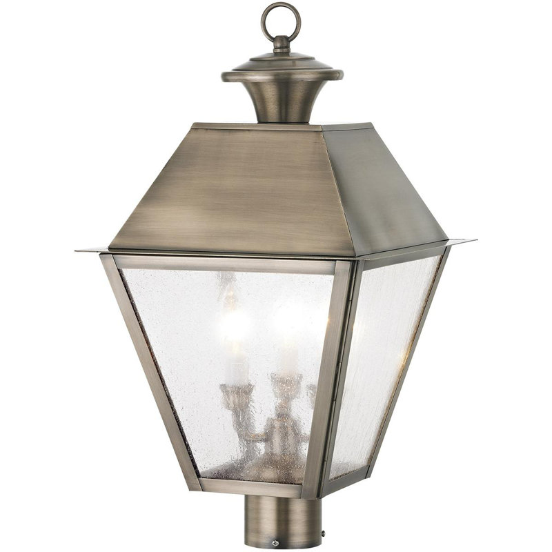 Luminaire suspendu d'extérieur 4 lumières, Étain rétro