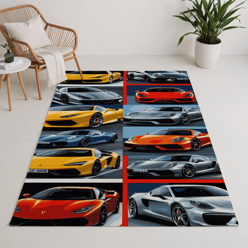 Tapis intérieur et extérieur gris Transport, Rectangulaire 3 pi x 5 pi