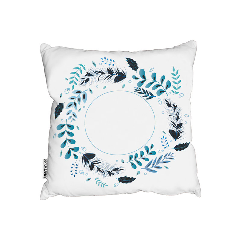 Floral Square Throw Cushion, 61cm H x 61cm W x 20cm D