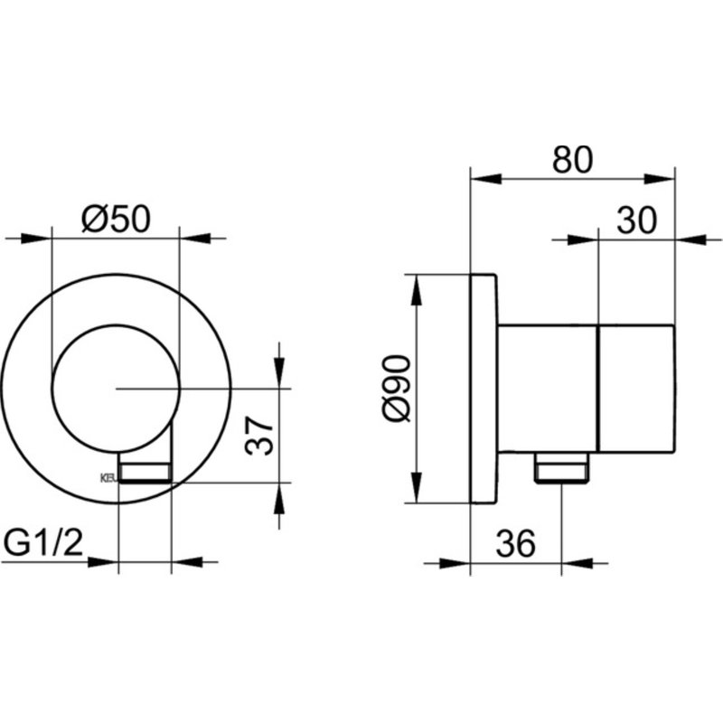 Single Concealed Shower Valve