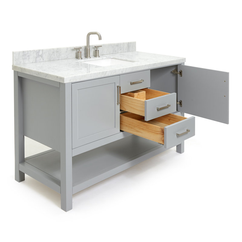 Bayhill 55'' W Single Vanity, Gray