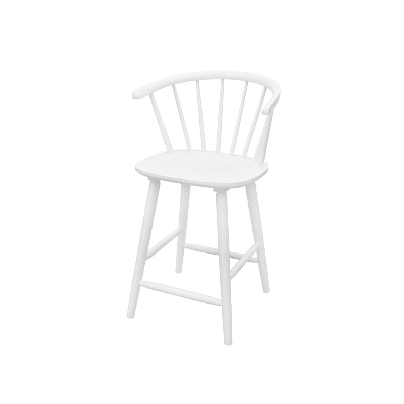 Janna Counter Height Stool-White, White