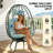 Swivel Patio Lounge Chairs, Pe Rattan Steel Modern Indoor Outdoor
