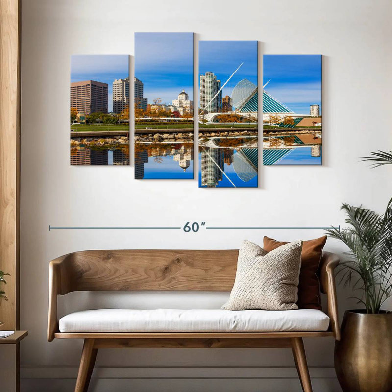 Nicci Milwaukee Skyline, H 32 po x l 52 po