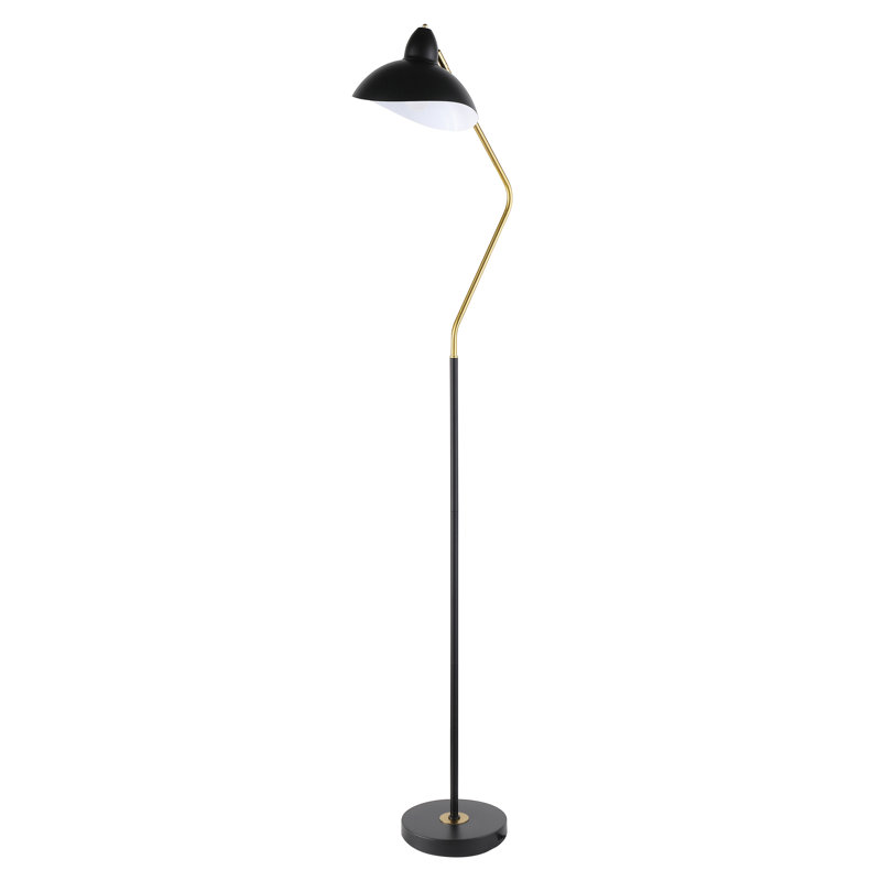 Lampe sur pied à accoudoirs courbés en V Sedale