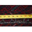 Tapis décoratif en laine de conception unique noué à la main New Age Balouch noir/rouge 3 pi 8 po x 6 pi 7 po