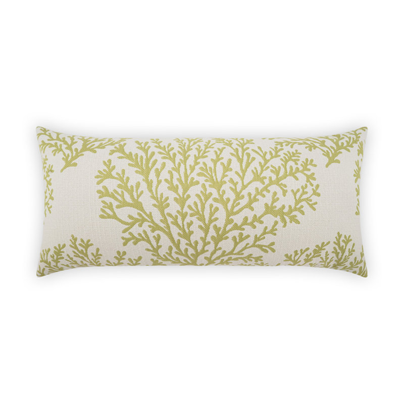 Coussin décoratif d'extérieur Peggy, Vert, Rectangle H 12 po x l 24 po