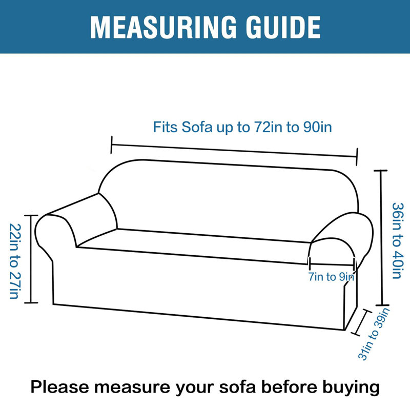 Luxurious Soft Velvet High Stretch Fitted Furniture Protector Box Cushion Non Slip for Large Sofa Slipcover Machine Washable