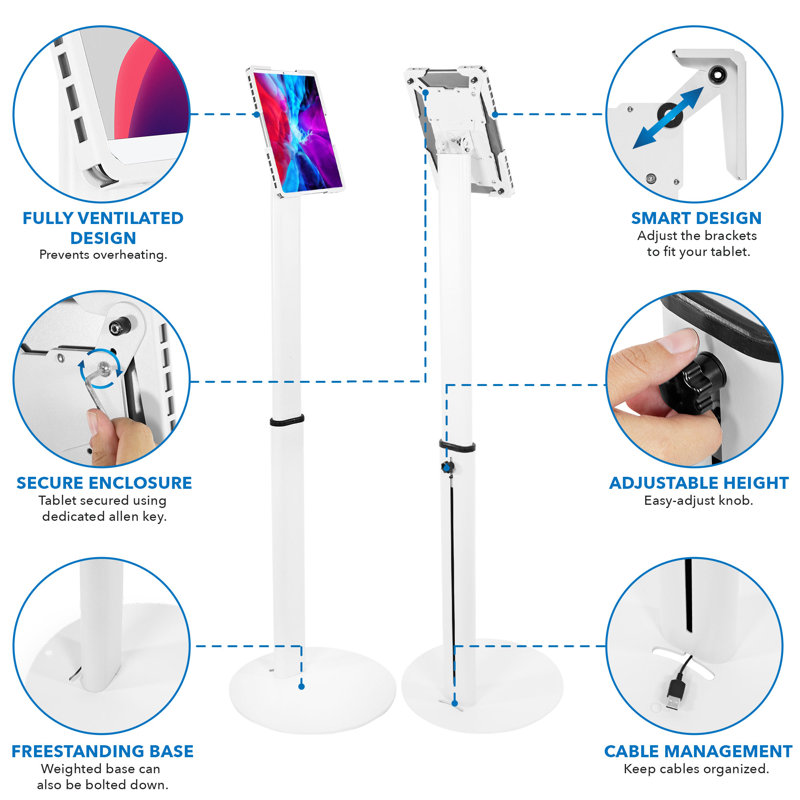 Tablet Mounting System, White