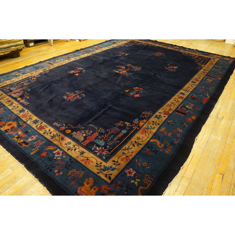 Antique Wool - Manchester Blue Hand Knotted Pile Rug