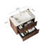 Meuble-lavabo de salle de bain avec lavabo en céramique, armoire de contreplaqué flottant moderne, 2 tiroirs, couvercle de trou de lavabo, drain, pré-assemblé, lavabo rétro en noyer, finition-1858799810