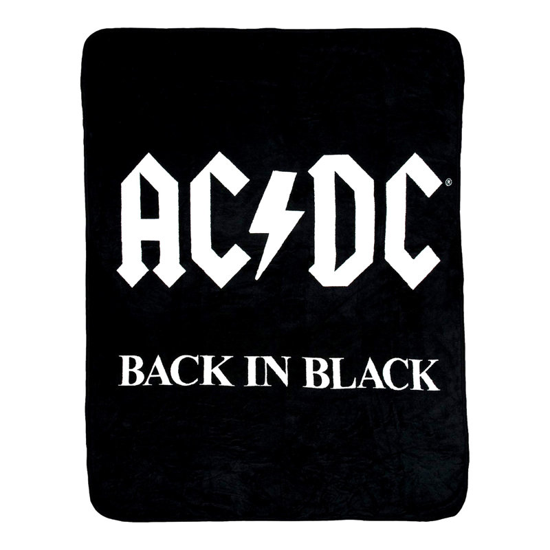 Back in Black Ultra-Soft Fleece Throw Blanket