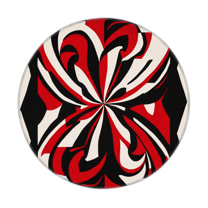 Cosmic Ember Indoor And Outdoor Area Rug, Round 5'
