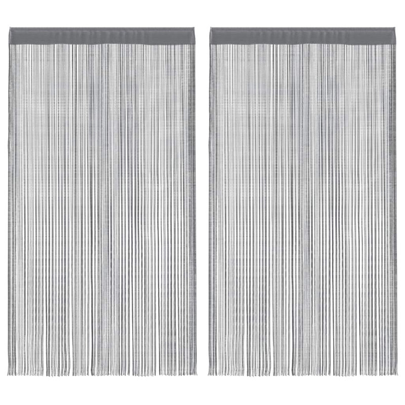 Back Bay Sheer Curtain, 140cm Width x 250cm Drop, Grey