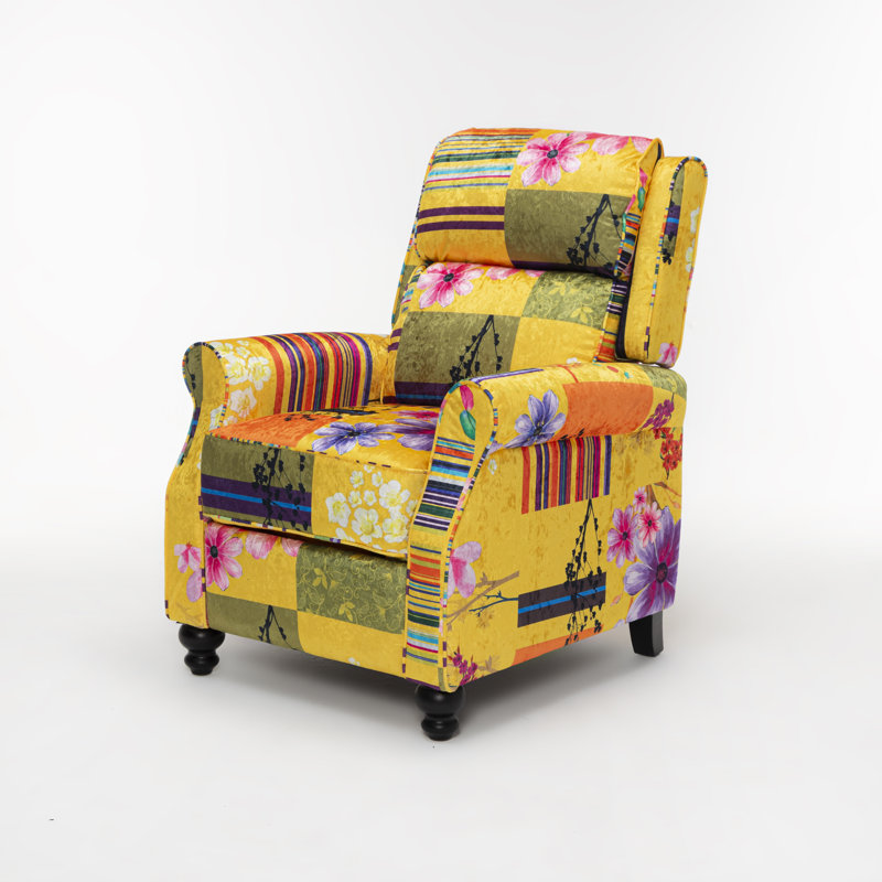Rowena Manual Recliner, Gold