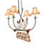 Lustre personnalisé 4 lumières Canoe