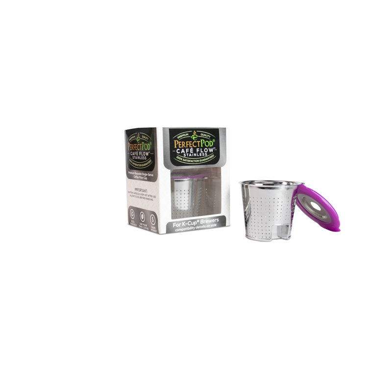 Cafe Flow Stainless Steel Reusable Coffee Filter Pod
