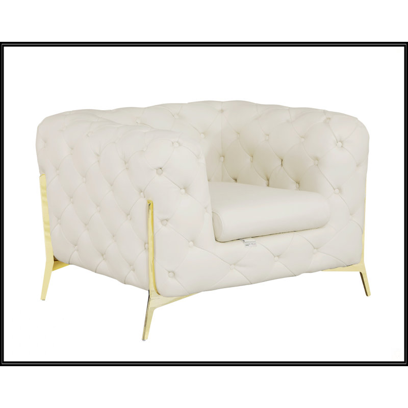 Global United 100% Top Grain Italian Leather Chair