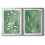 Toile encadrée de qualité supérieure Green Botanical I - prête à être accrochée-263943464-263943465