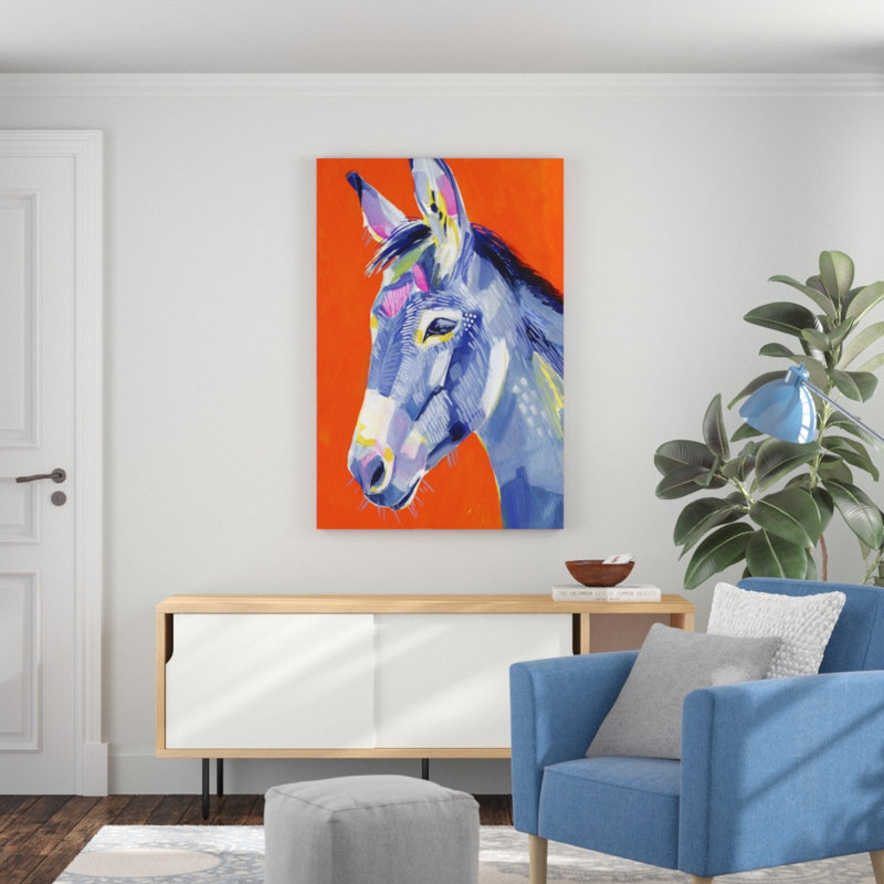 Animal Party I - Painting Print, 122cm H x 81cm W, Wrapped Canvas