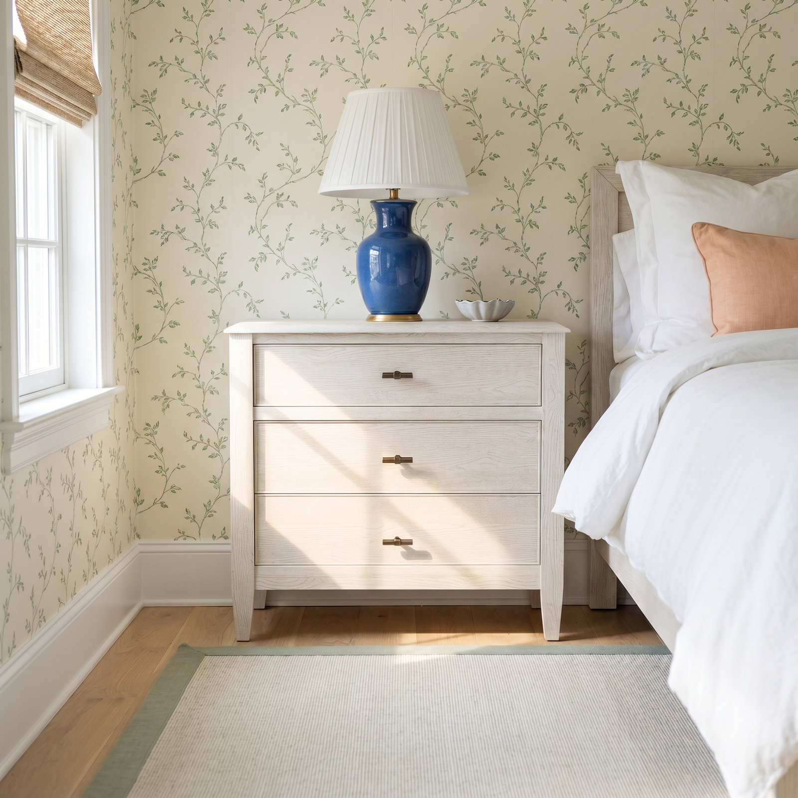 Ashwell 3-Drawer Oak Nightstand