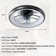 20'' 5 - Blade LED Chandelier Ceiling Fan with Light Included Way Day