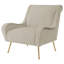 Fauteuil d'appoint à coussin serré Lundy Stone