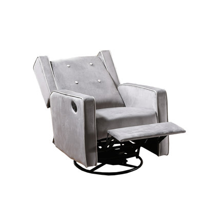 Edmond Upholstered Swivel Recliner