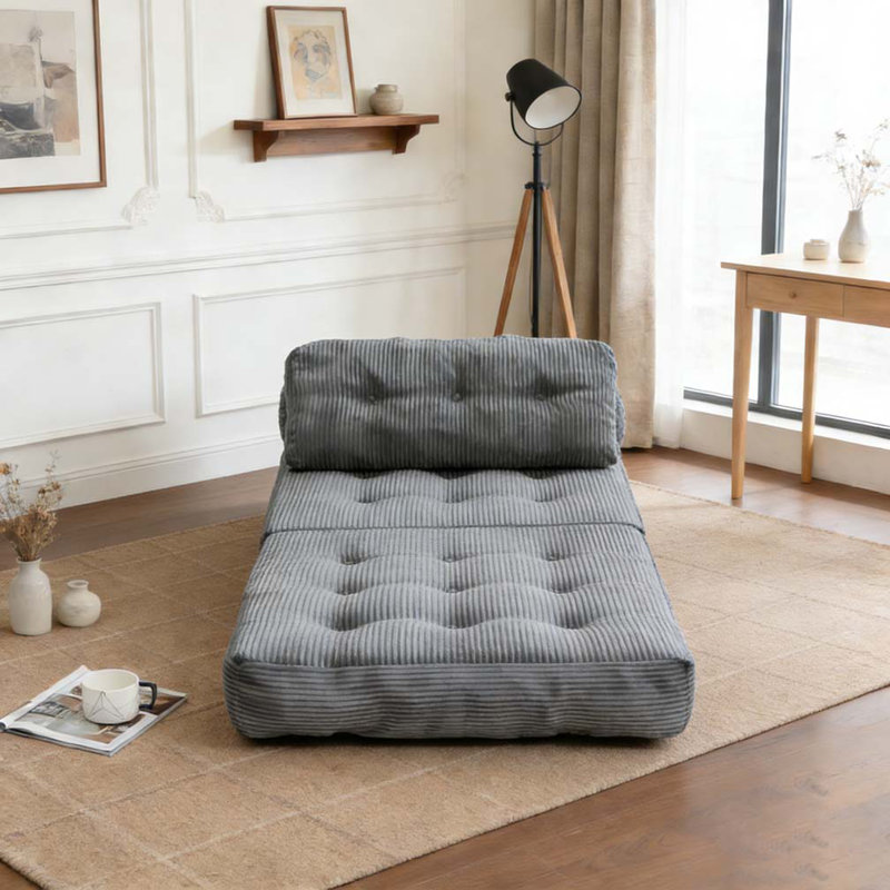 Chaise de canapé pliante, Gris foncé