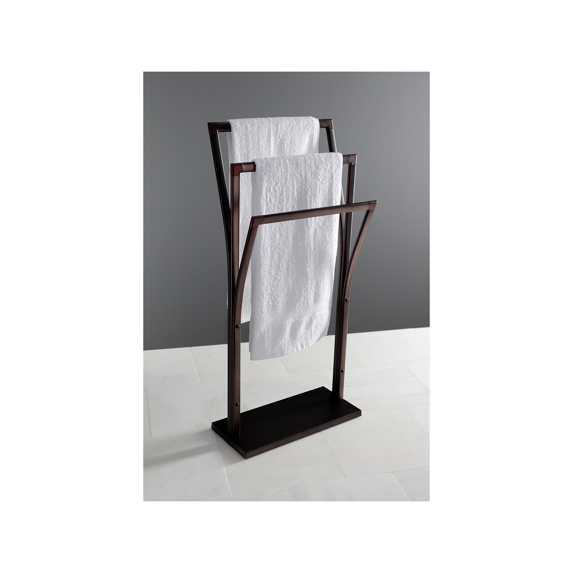 Kingston Brass Edenscape Freestanding Y-Style Towel Rack, Oil Rubbed Bronze