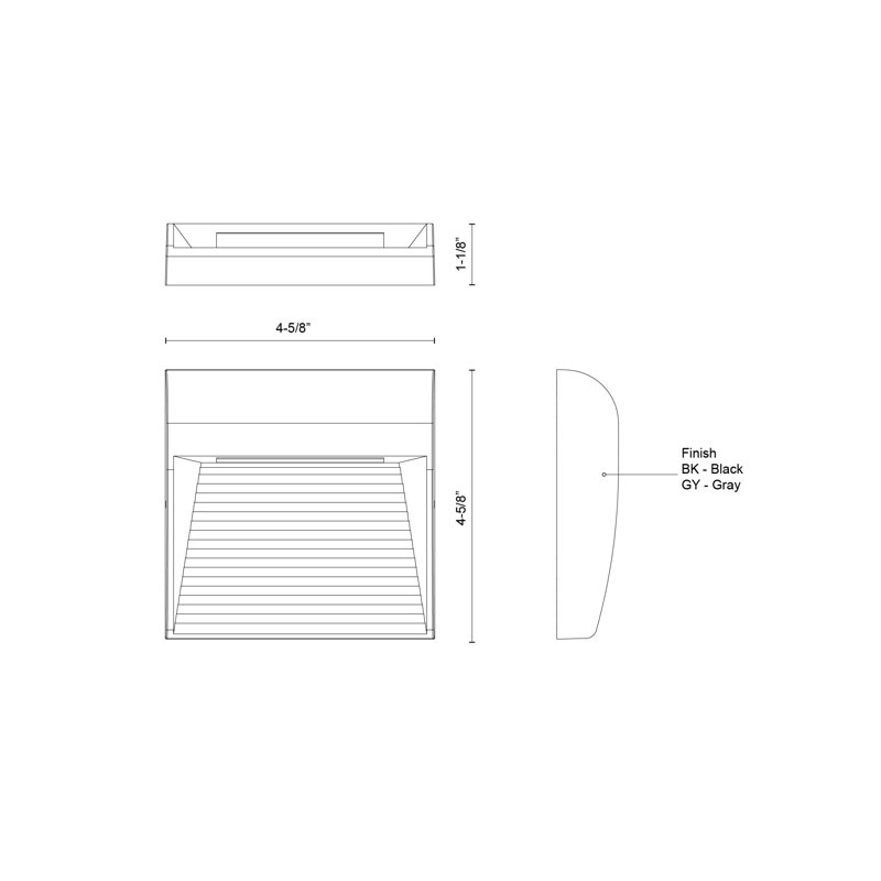 Casa LED Outdoor Sconce, Gray