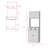 Pantry Cabinet Microwave Stand Warden, Kitchen, White