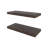 Iva Floating Shelf in Melamine x2,Sienna Oak-1316179163