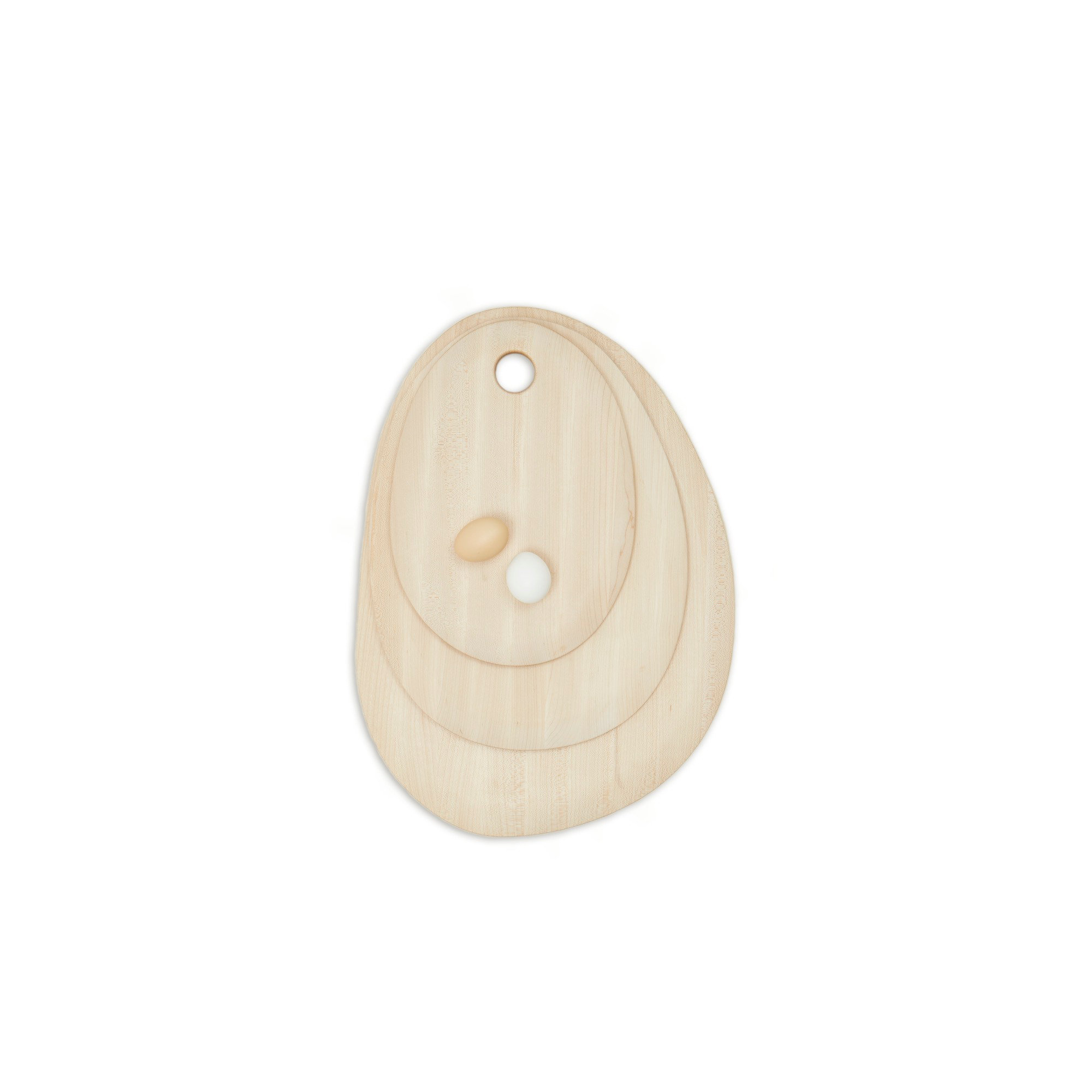 Pebble Cutting Board - Medium, 21.4" x 15.25", Maple Wood