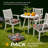 Latitude Run 4 - Piece Outdoor Seat Cushion 16'' W x 18.5'' D-1618187335