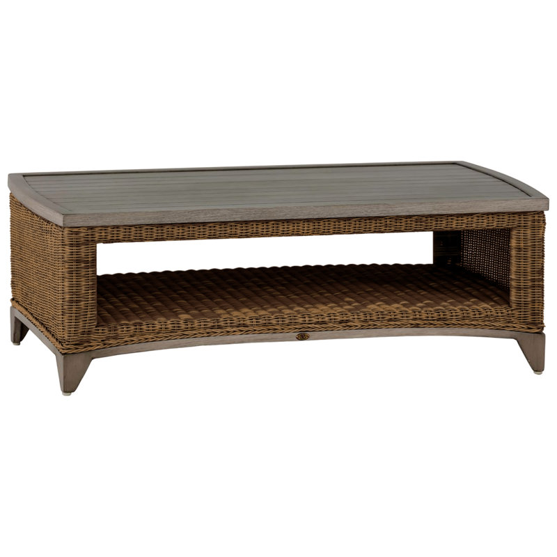 Astoria Outdoor Coffee Table, Raffia/Oak