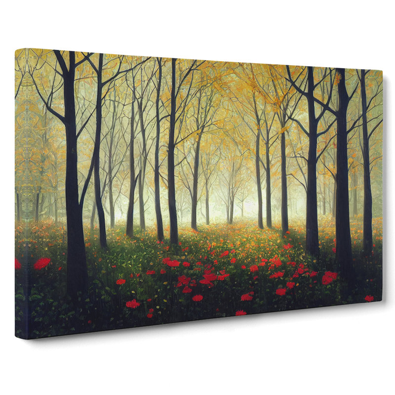 Spring Forest Flowers Vol.2 - Wrapped Canvas, 50cm H x 76cm W x 3cm D