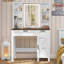 Meuble-lavabo Decoda Farmhouse avec miroir et lumières-88944041