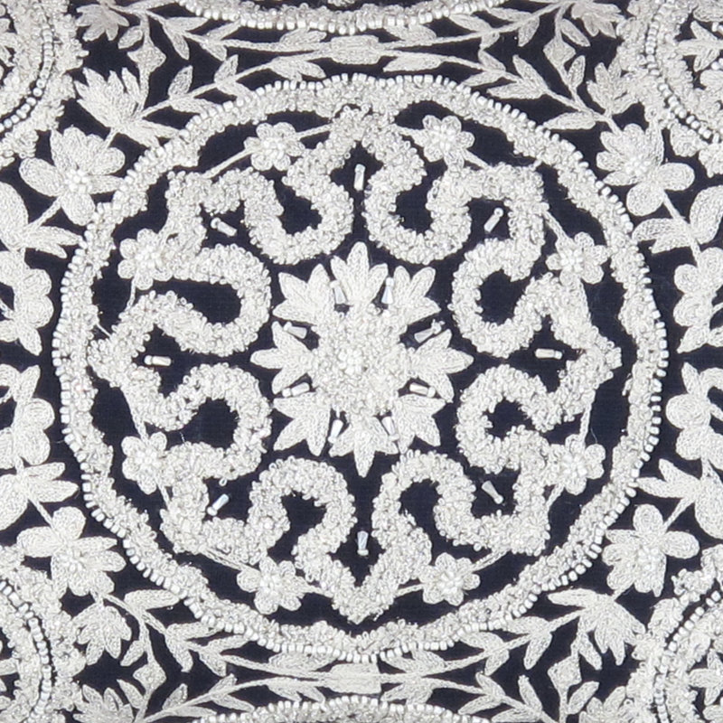 Naples Embroidered Throw Pillow