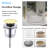 Single-Hole Single-handle Bathroom Faucet with Drain Assembly-84857563