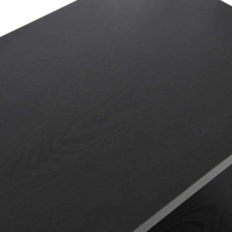 Table basse rectangulaire avec rangement Gateshead Jamestown, Noir