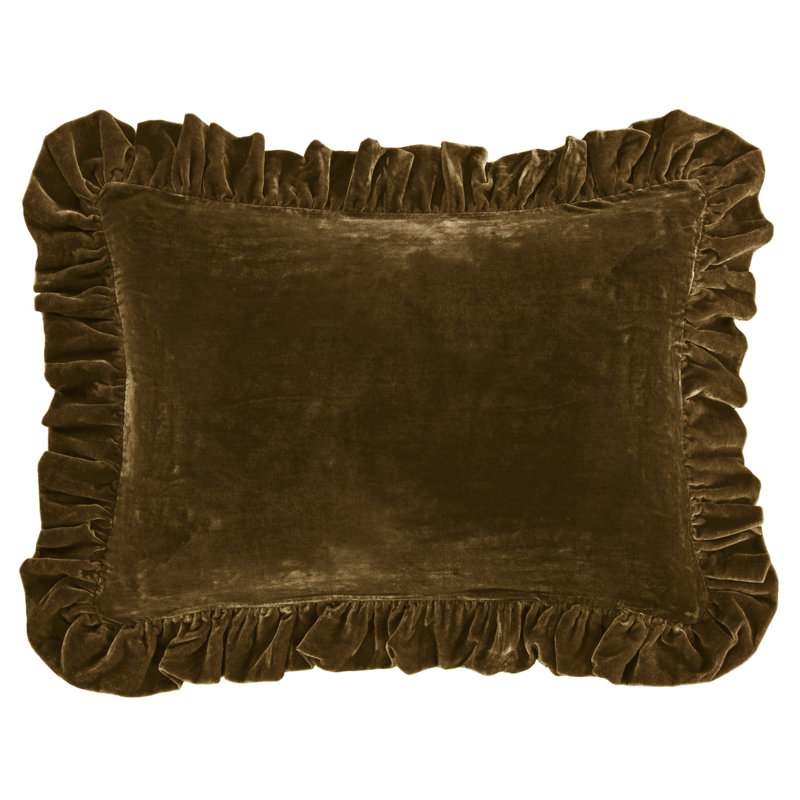 Coussin Stella, Ocre vert