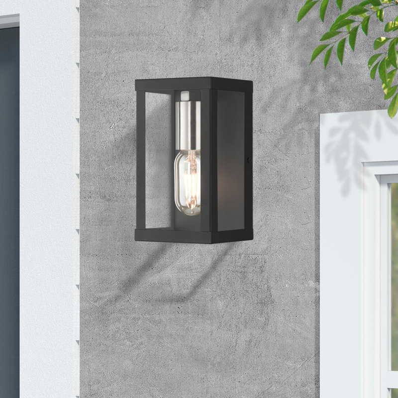 Eyoas Wall Light, Black, 8" H x 4.5" W x 3.95" D