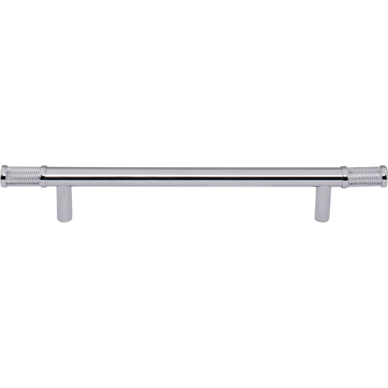 Burnham Bar Pull, 6 5/16" Center To Center, Polished Chrome