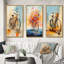 "Vélo expressif voyages" - 3 pièces sur toile-1248451419-1248451421